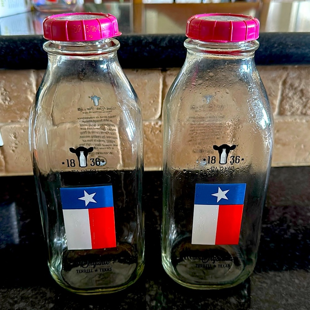 Milk bottles